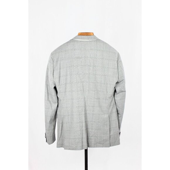 NWOT Men's Custom ATELIER MUNRO Loro Piana Grey Check Wool 2-Piece Suit, Size 50 - Picture 3 of 16